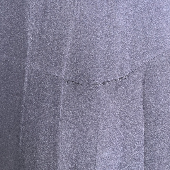 A.L.C. Silk Navy Midi Dress with Black Lace Detail sz 8 - Picture 8 of 14